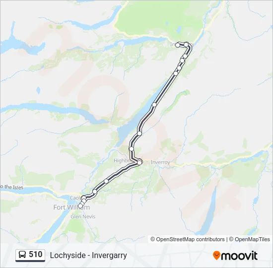 510 Bus Line Map