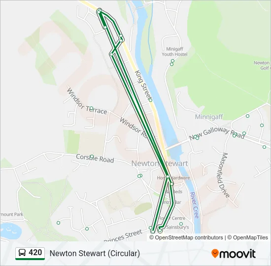 420 Bus Line Map