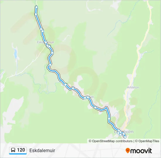 120 Route: Schedules, Stops & Maps - Eskdalemuir (Updated)