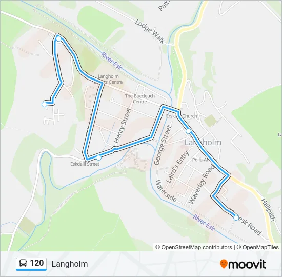 120 Bus Line Map