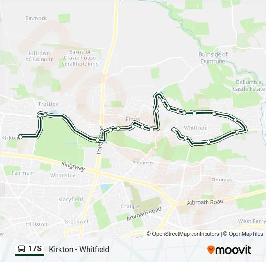 17S Bus Line Map