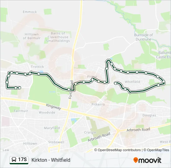 17S Bus Line Map