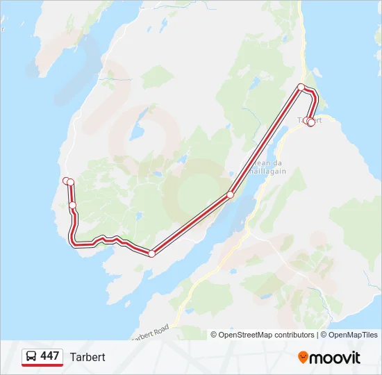 447 Bus Line Map
