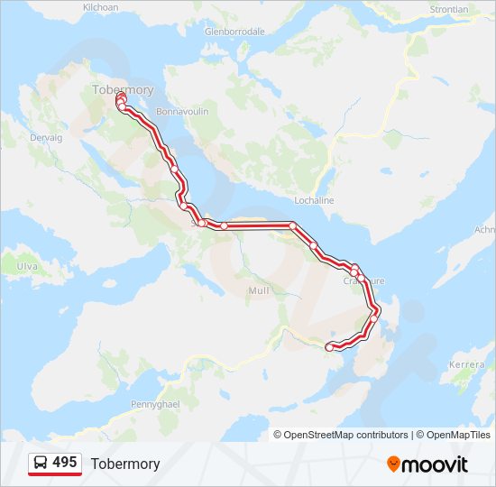 495 Bus Line Map