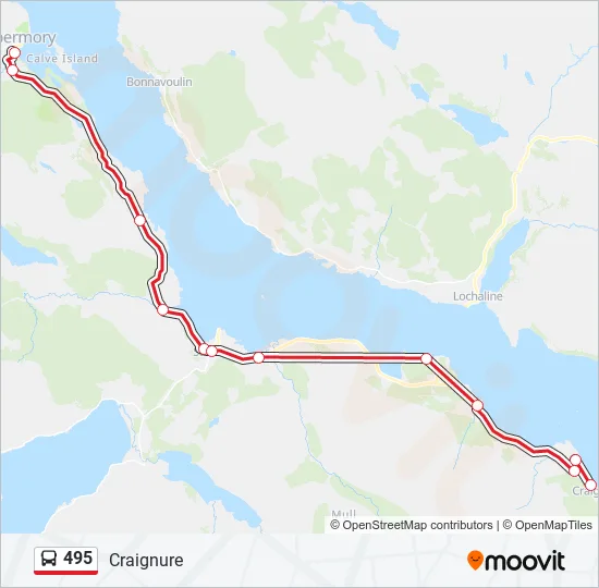 495 Bus Line Map