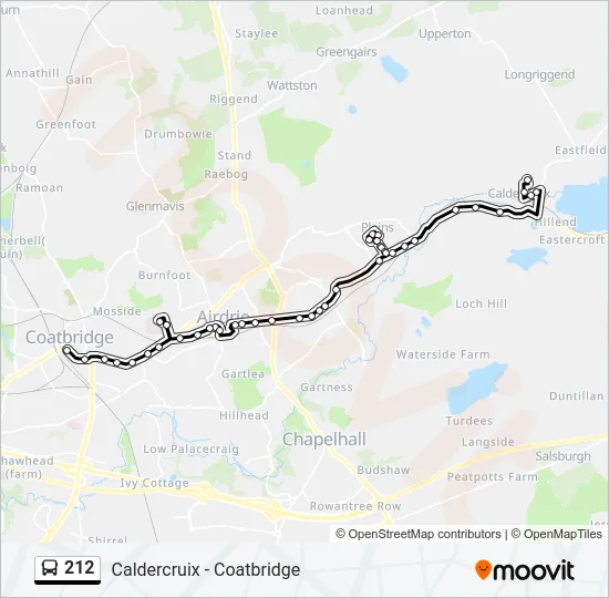 212 Bus Line Map
