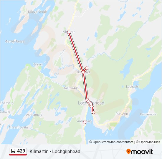 429 Bus Line Map