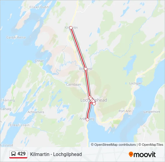 429 Bus Line Map