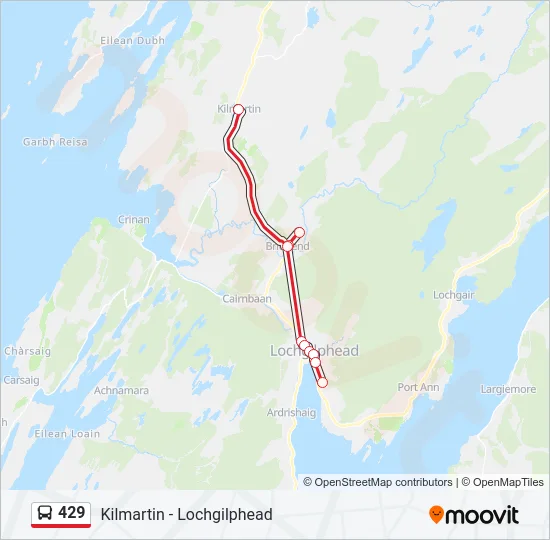 429 Bus Line Map