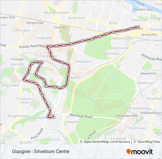 Kinning Park Glasgow Map 153 Route: Schedules, Stops & Maps - Kinning Park (Updated)