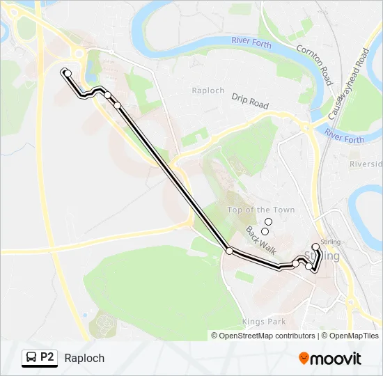 P2 Bus Line Map