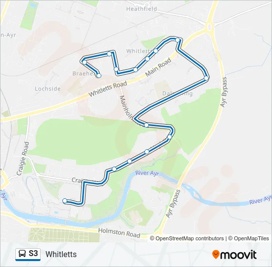 S3 Bus Line Map