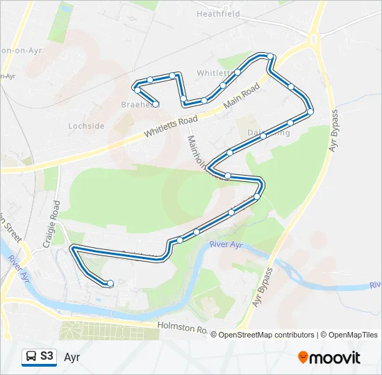 S3 Bus Line Map