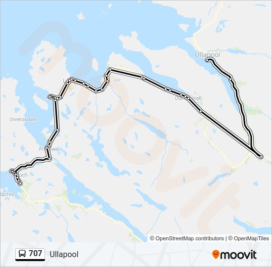 707 Bus Line Map