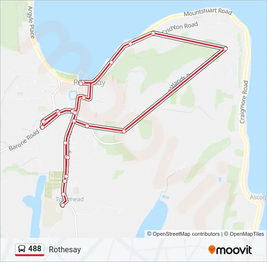 488 Bus Line Map
