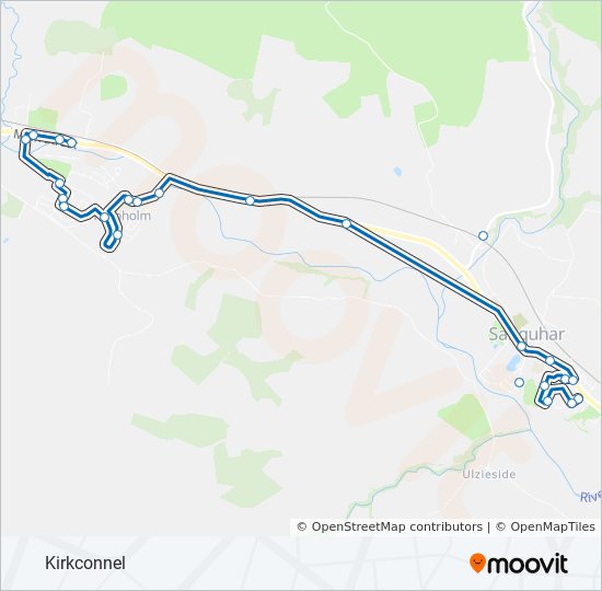 Bus 222 Route Map 222 Route: Schedules, Stops & Maps - Kirkconnel (Updated)