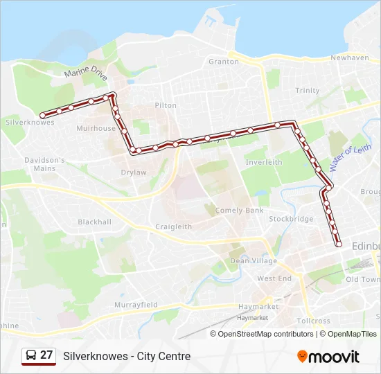 27 Route: Schedules, Stops & Maps - City Centre (Updated)