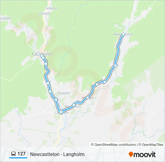127 Bus Line Map