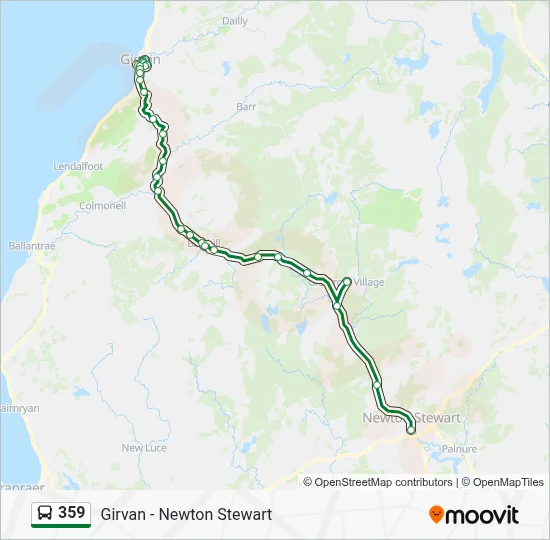 359 Route: Schedules, Stops & Maps - Newton Stewart (Updated)