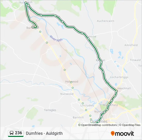 236 Route - Dumfries - Penpont: Schedules, Stops & Maps (Updated)