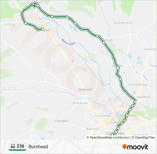 236 Route: Schedules, Stops & Maps - Burnhead (Updated)