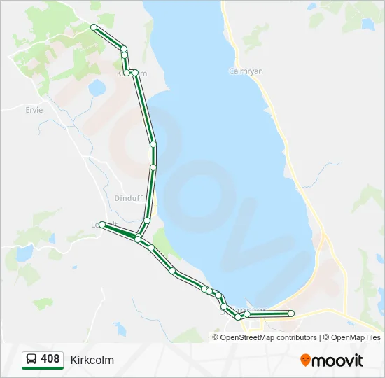 408 Route: Schedules, Stops & Maps - Kirkcolm (Updated)