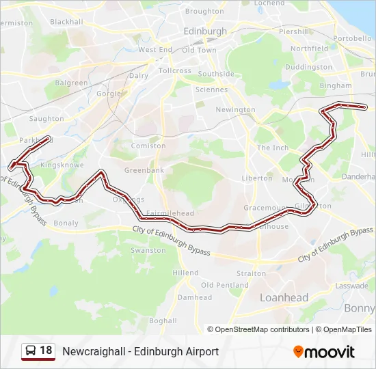18 Route: Schedules, Stops & Maps - Longstone (Updated)