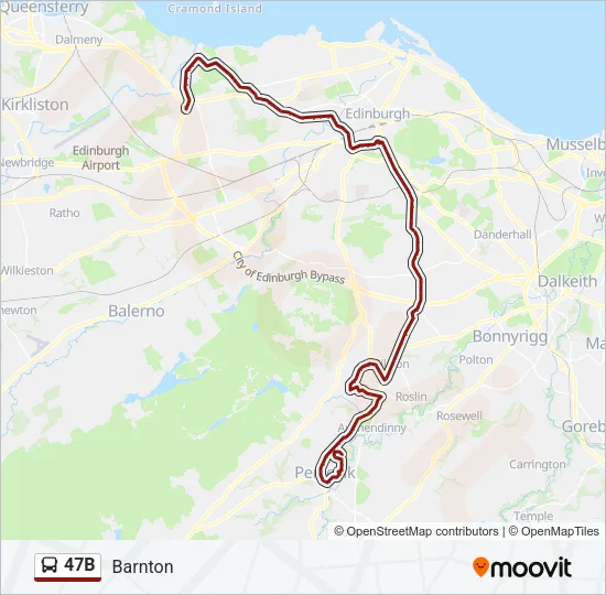 47B Bus Line Map