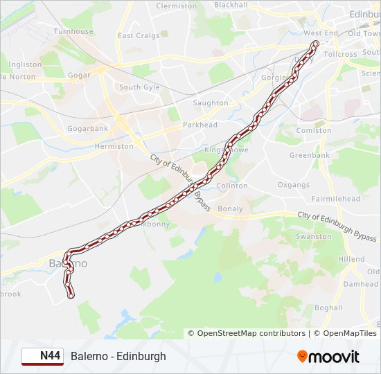 n44 Route: Schedules, Stops & Maps - Haymarket (Updated)