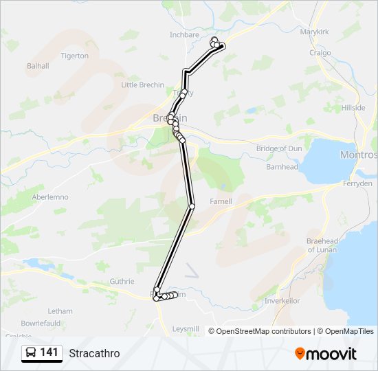 141 Bus Line Map