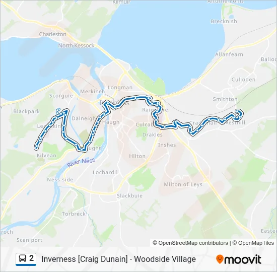 2 Route: Schedules, Stops & Maps - Leachkin (Updated)