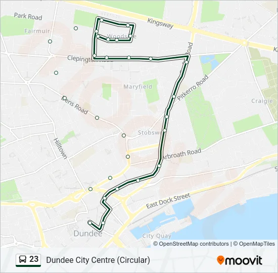 23 Bus Line Map