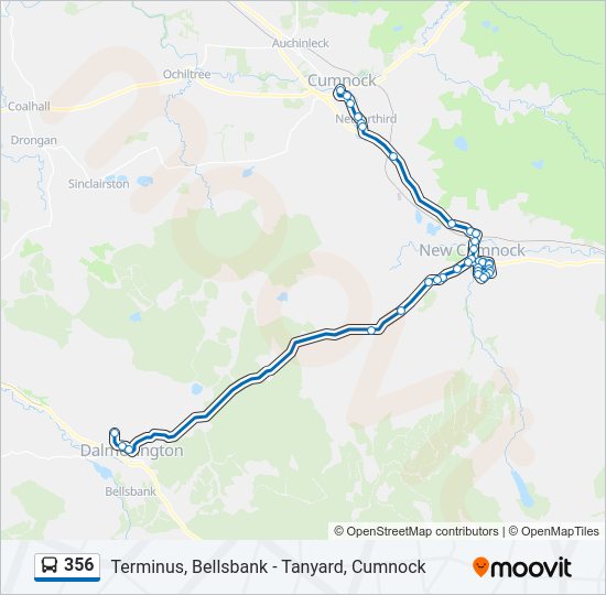 356 Bus Line Map