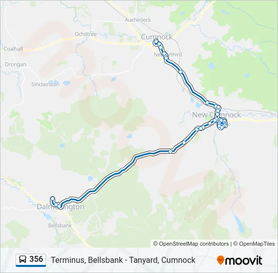 356 Bus Line Map