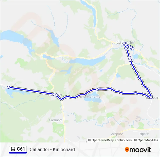 C61 Bus C61 Route: Schedules, Stops & Maps - Kinlochard (Updated)