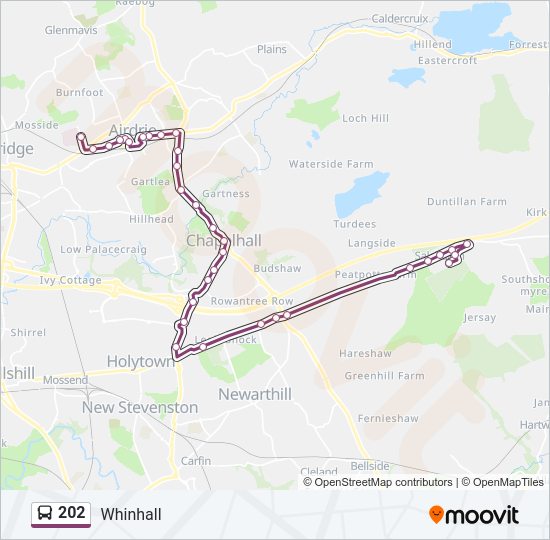202 Bus Line Map