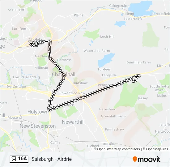 16A Bus Line Map