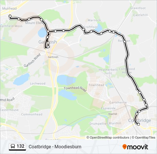 132 Bus Line Map