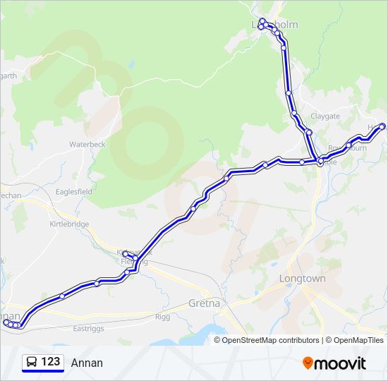 123 Bus Line Map