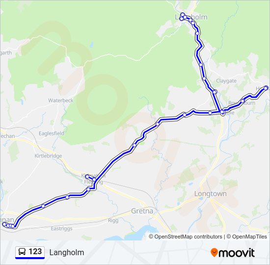 123 Bus Line Map