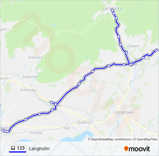 123 Bus Line Map
