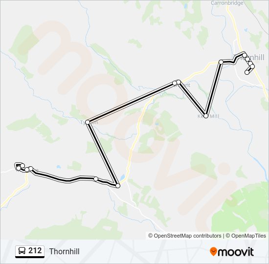 212 Bus Line Map