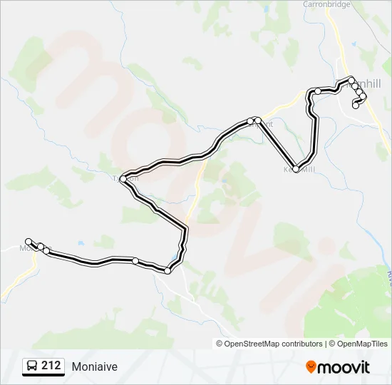 212 Bus Line Map