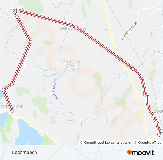 Bus 117 Route Map 117 Route: Schedules, Stops & Maps - Lochmaben (Updated)