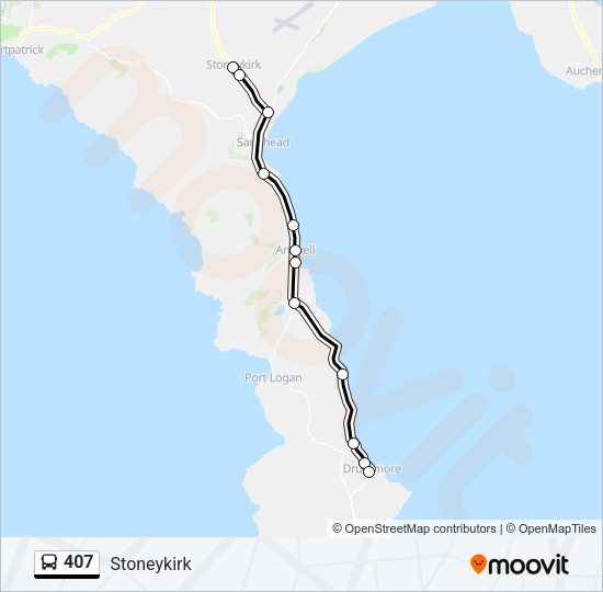 407 Bus Line Map