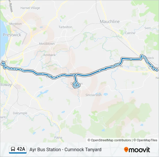 42A Bus Line Map