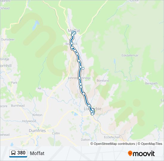 380 Bus Line Map