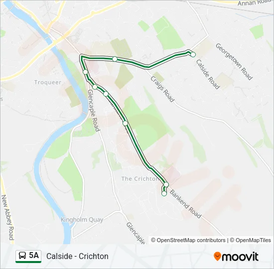5A Bus Line Map