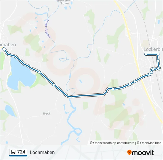 724 Bus Line Map