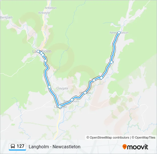 127 Bus Line Map